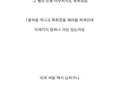 새벽택시탔다가 기절할뻔 했던썰