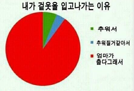 내가 겉옷을 입고 나가는이유