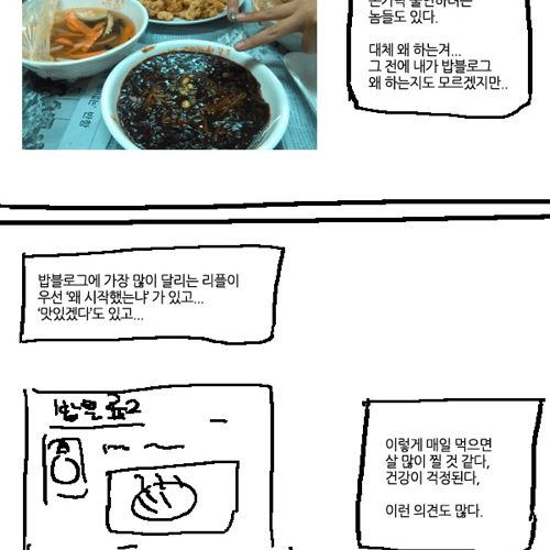 [스압]매일 밥사진을 올리는이유 