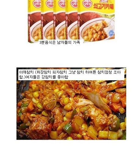 남자에게 인기있는 음식들