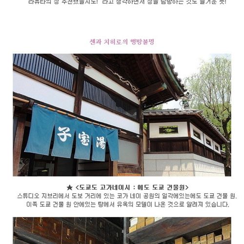 지브리 애니메이션의 실제 무대들