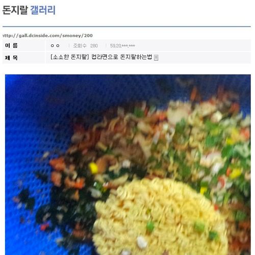 디시 돈지랄 갤러리 신설