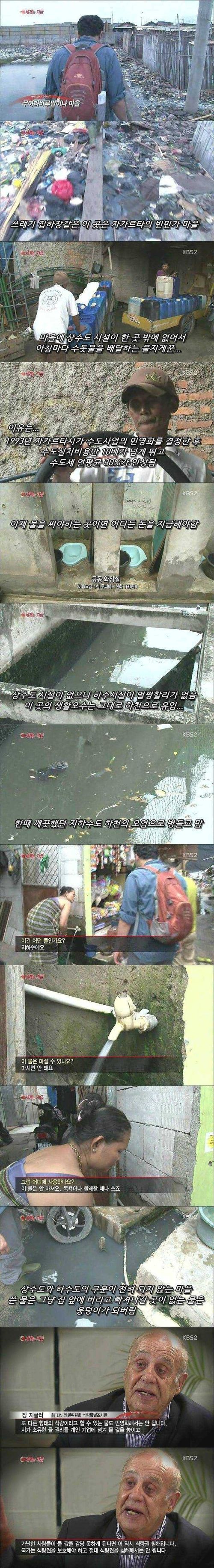 물의 노예가 된 인도네시아의 참혹한 현실