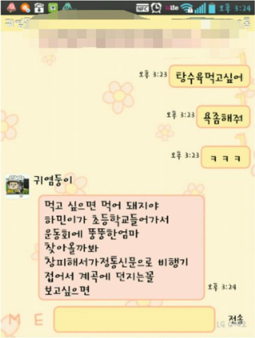 다이어트 하는 누나에게 하는 독설