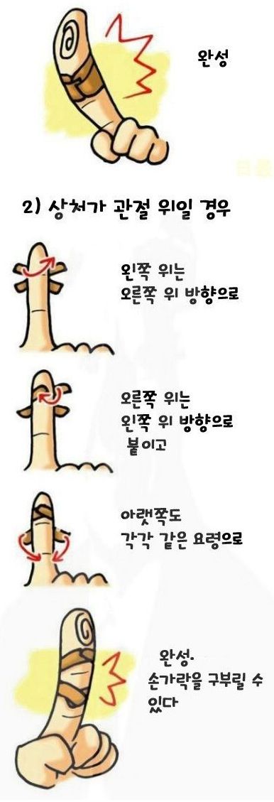 아프지않게 반창고붙이기