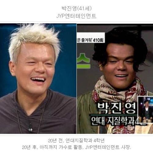 기획사 대표들 20년 전 모습