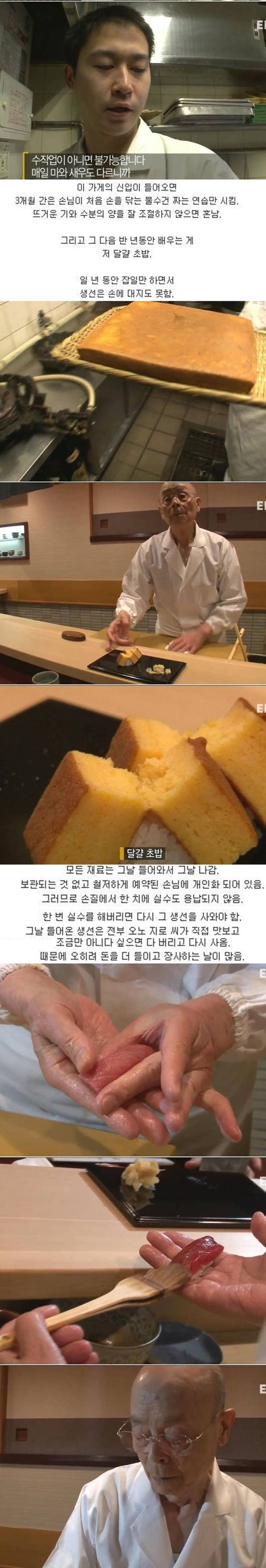 15분 코스에 55만원 하는 일본 초밥집