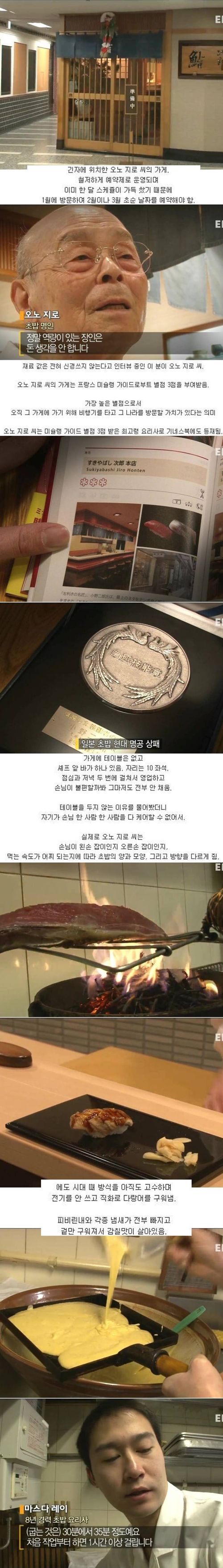 15분 코스에 55만원 하는 일본 초밥집