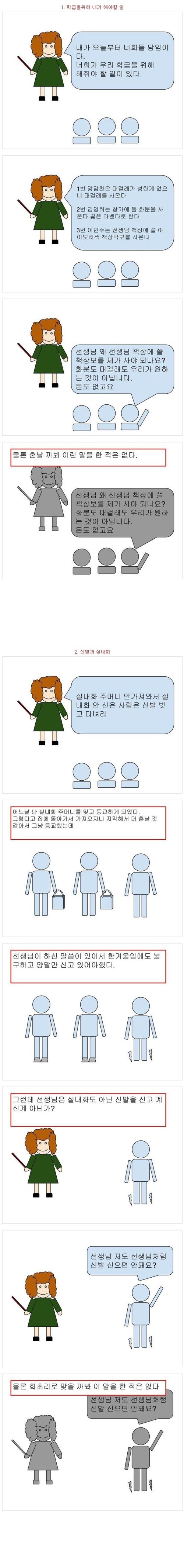 내가 국딩때 납득할 수 없었던일들