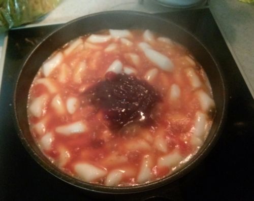 CU 자이언트 떡볶이 후기