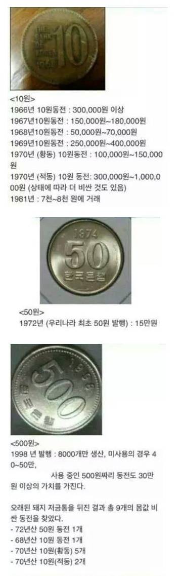 잠자고 있는 옛날 동전으로 돈 벌기