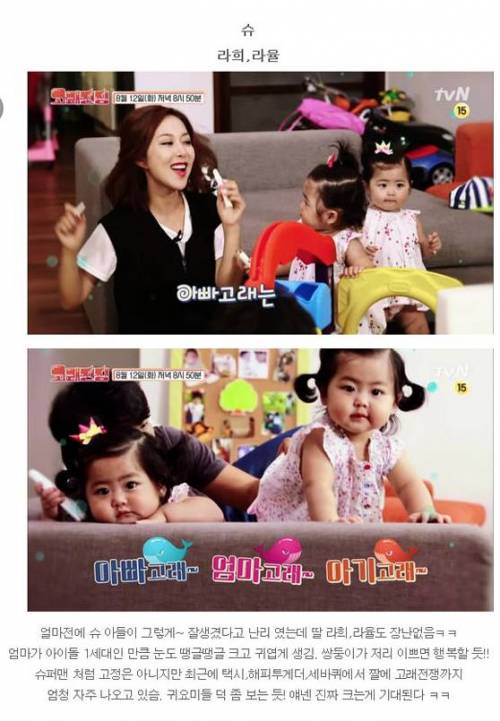 연예인 쌍둥이 2세들.jpg