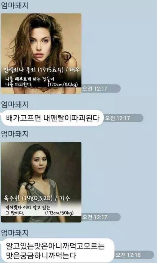 다이어트명언에 대한 엄마의 일침