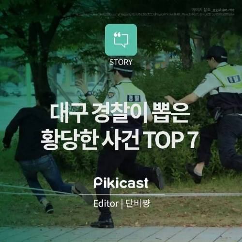 대구 경찰이 뽑은 황당한 사건 top 7