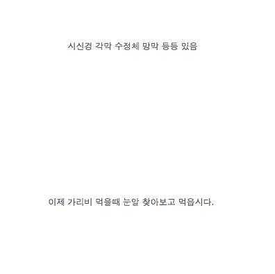 의외로 눈이 있는 생물