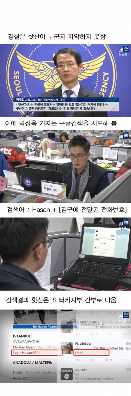 김군과 접촉했던 핫산 찾기