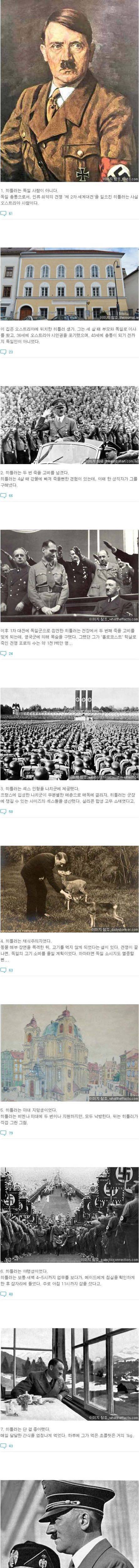 히틀러에 대한 진실 혹은 거짓 15가지