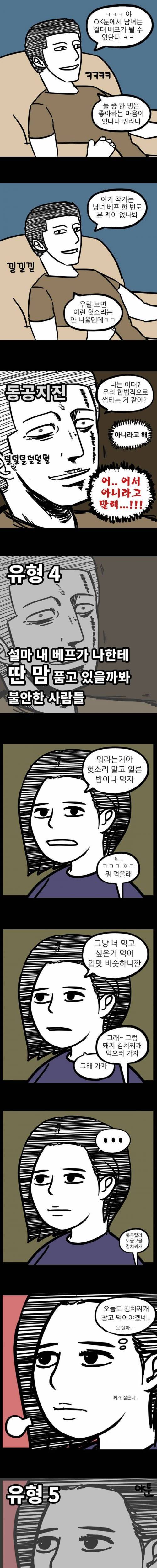 [스압]본격 男女 베프 유형 분석하는 만화