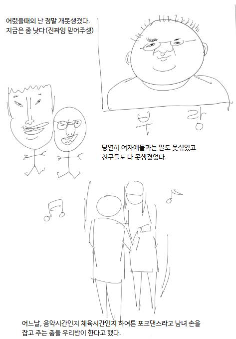 어릴 때 못생겨서 여자애 울린 이야기