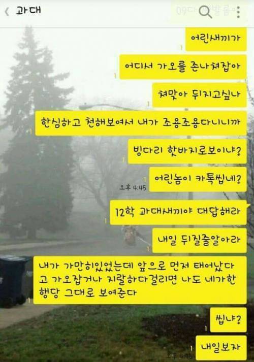 잘가라 과대.kakao