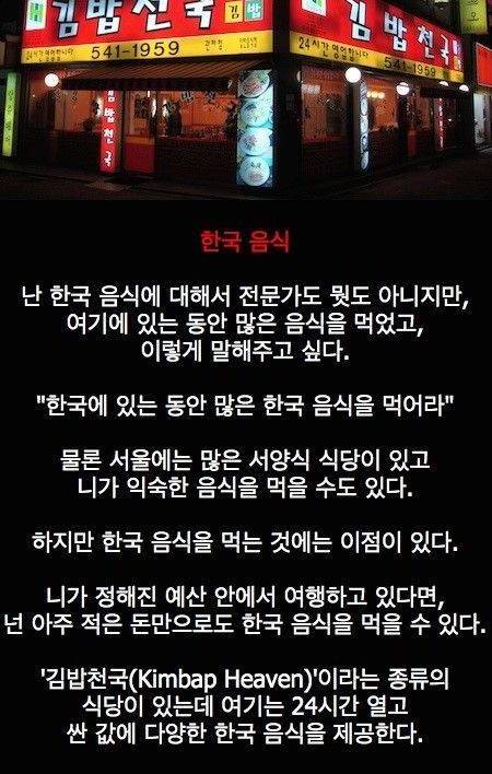 외국인이 쓴 한국여행가이드