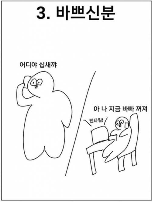 놀자고 할때 친구 유형