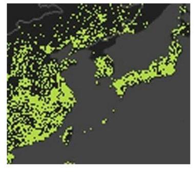 전세계 스팀 게임 다운로드 밀집 분포