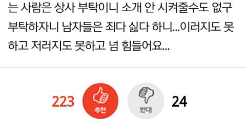 소개팅시켜 달라는 42살 노처녀상사