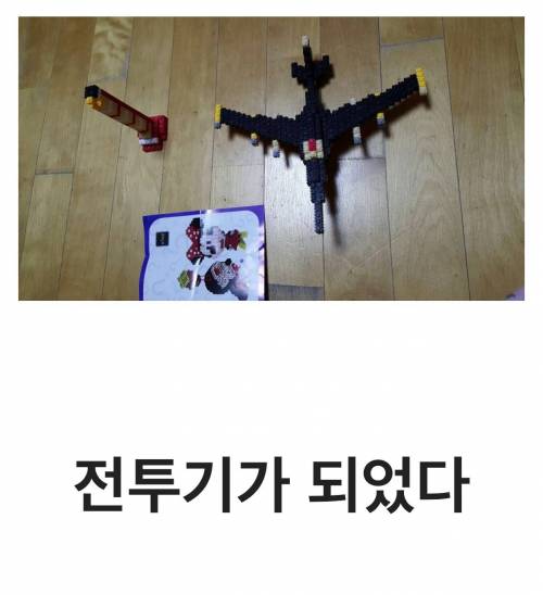 아버지께 미키마우스 나노블럭을 드렸다