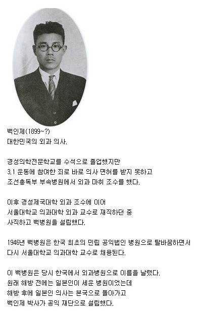 야인시대 심영을 치료한 의사양반은 누구?