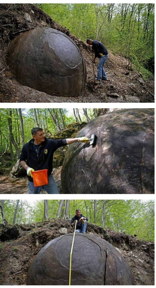 보스니아 숲에서 발견된 이상한 물체