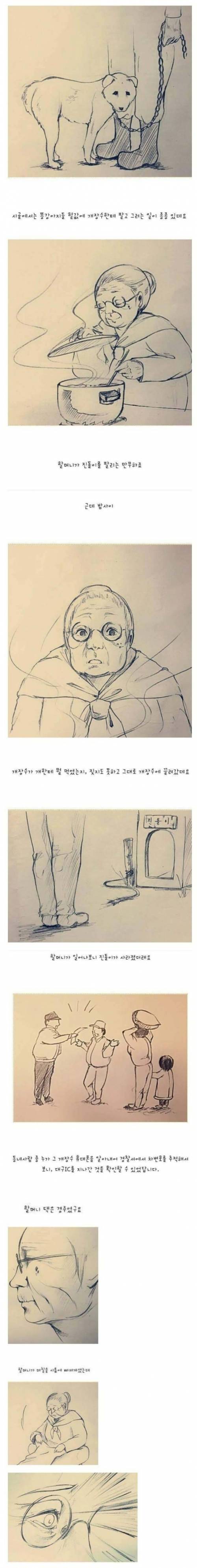 [스압]할머니와 진돗개 .jpg