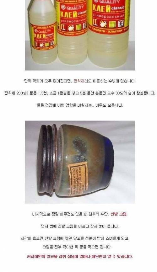 소련에서 금주법이 시행되고 나서