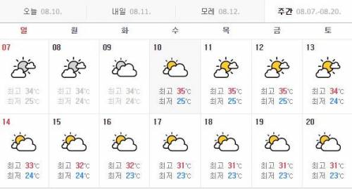 말복 지나면 귀신 같이 한풀 꺾임