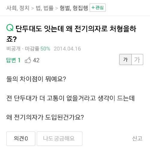 단두대를 더 이상 사용하지 않는 이유