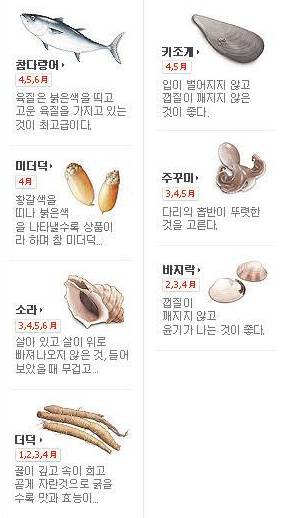 [북마크용]제철음식 캘린더