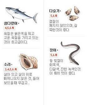 [북마크용]제철음식 캘린더