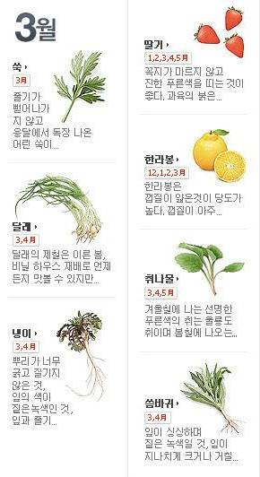 [북마크용]제철음식 캘린더