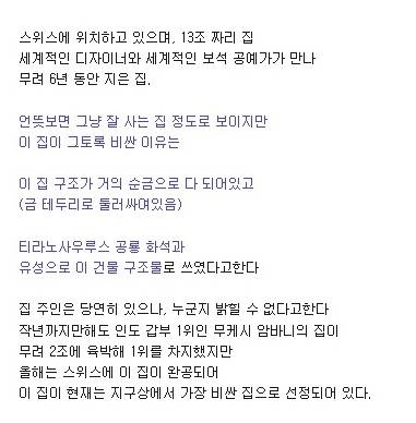 지구에서 가장 비싼 집