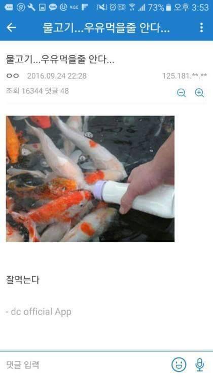 물고기는 우유를 못마셔....jpg