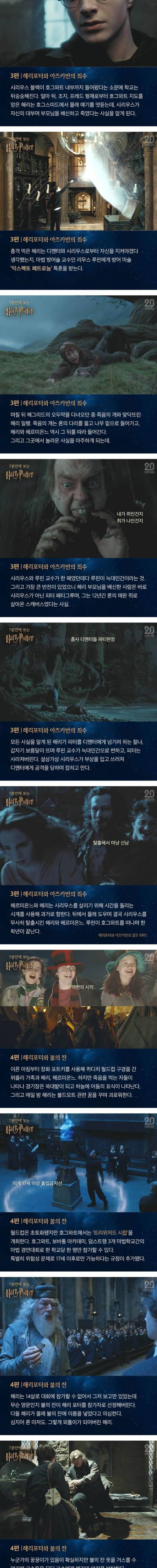 [스압+스포]7분만에 보는 해리포터 전편