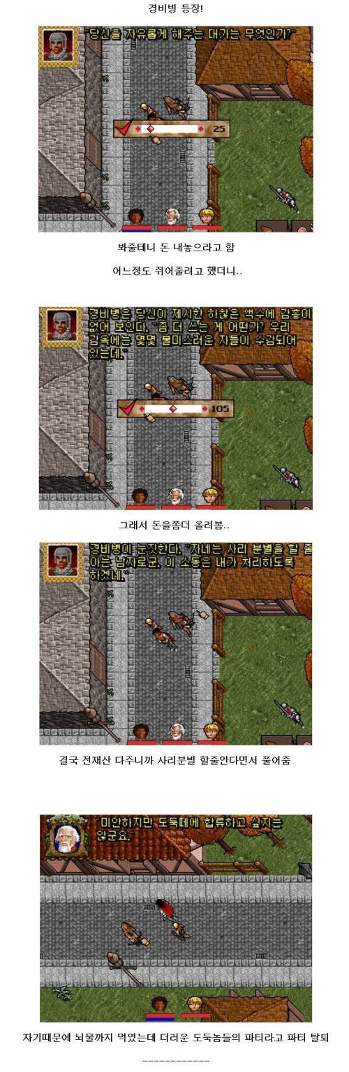 고전 rpg게임의 흔한 자유도