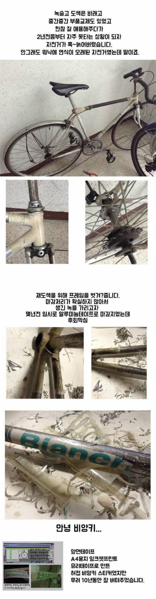 10년 전 구입한 자전거 정비.jpg