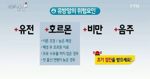 젖은 귀지 나오면 유방암 위험