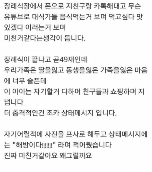 23살 조카가 미친 것 같습니다