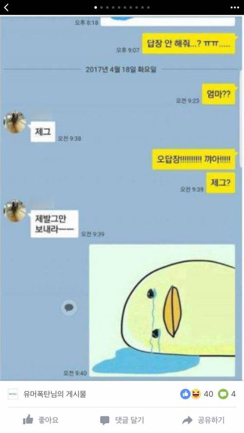 줄임말을 배운 엄마 카톡.jpg