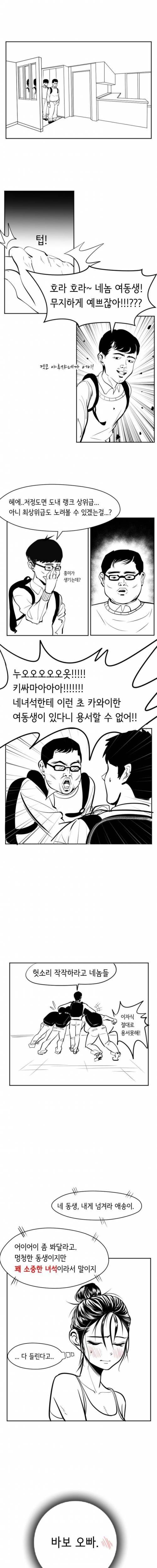 여동생 있는 집에 친구 데리고온 만화