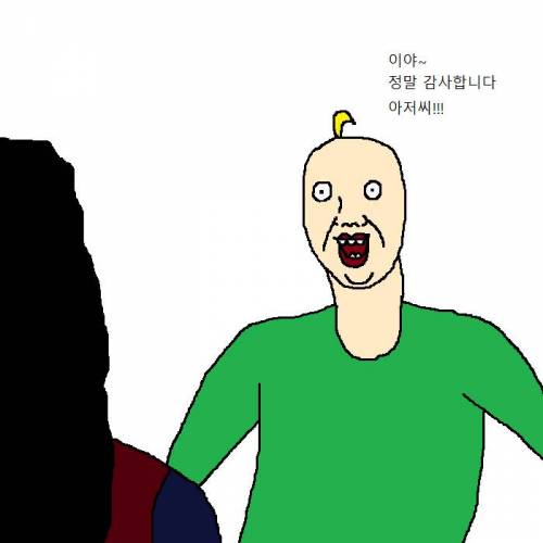 산에서 자연인에게 도움받는 만화.jpg