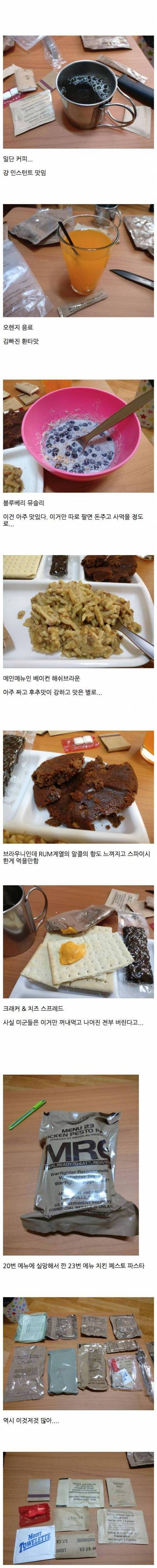 MRE 미군 전투식량을 먹어봤다.jpg