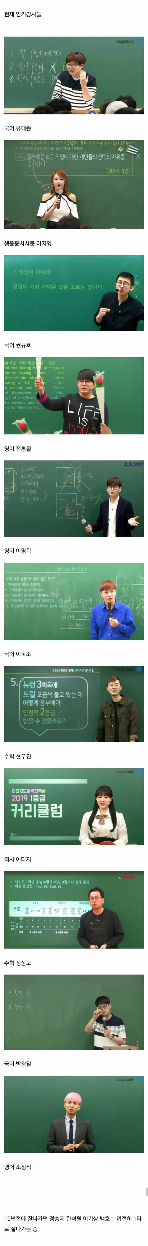 10년전 유명 인강강사들과 요즘 유명 인강강사들.jpg